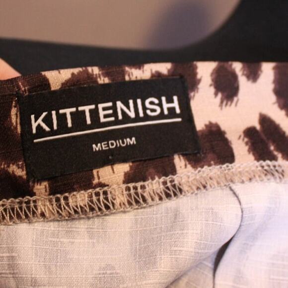 Kittenish Leopard Print Mini Skirt Animal Print Size M - Picture 4 of 4